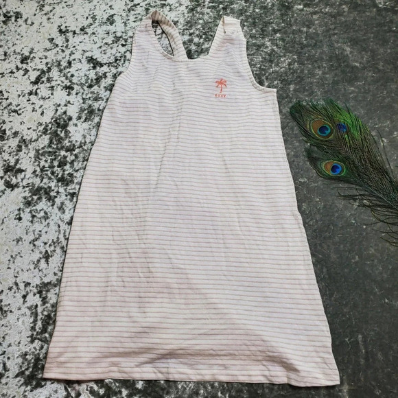 Roxy White Stripe Swim Cover - Picture 1 of 7